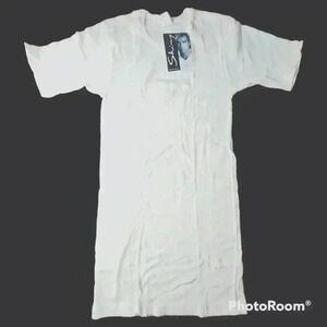 Vintage Skiny Revival #72170 crew neck ribbed tshirt undershirt NWT S or XL